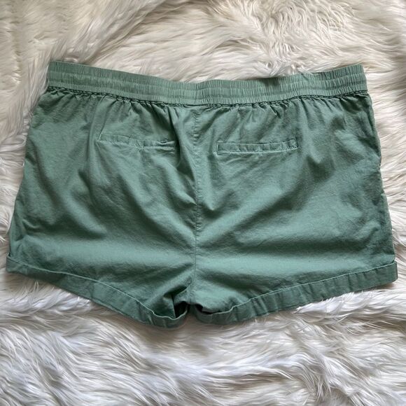 Torrid Women's Casual Linen Blend Shorts Green Size 3X - Plus Sz Summer Costal - Picture 4 of 5